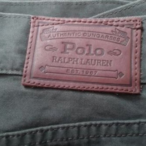 Polo Ralph Lauren 650 Men Jeans Size 40x27 Angler Green Straight Fit - Picture 9 of 9